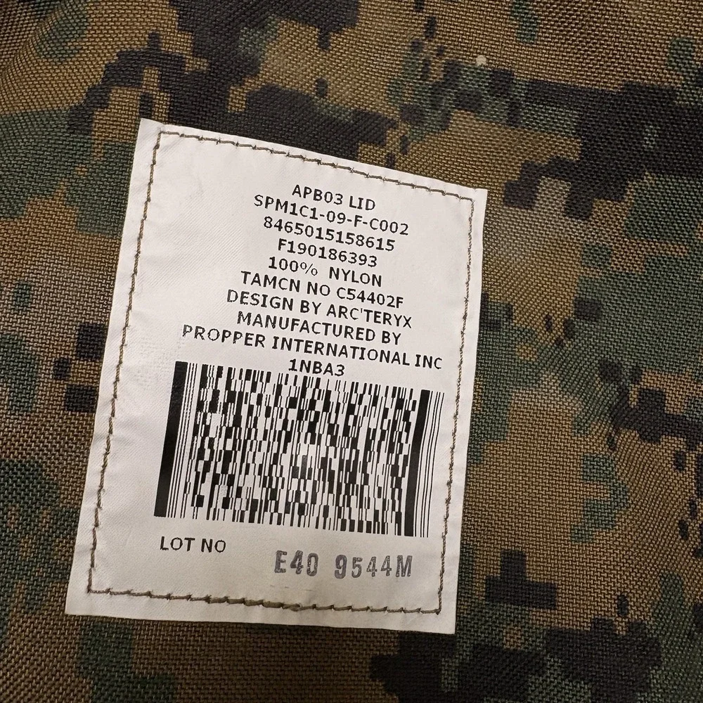 Arc'teryx USMC ILBE Main Pack Top Lid Brain MARPAT Woodland Camo Propper 2009